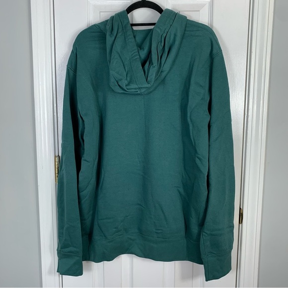 Life is Good Men's Large Hoodie Green Jeep Dog Pockets What A Long Strange Trip - Picture 4 of 4